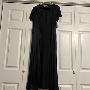 Billabong Black wrap maxi dress size small